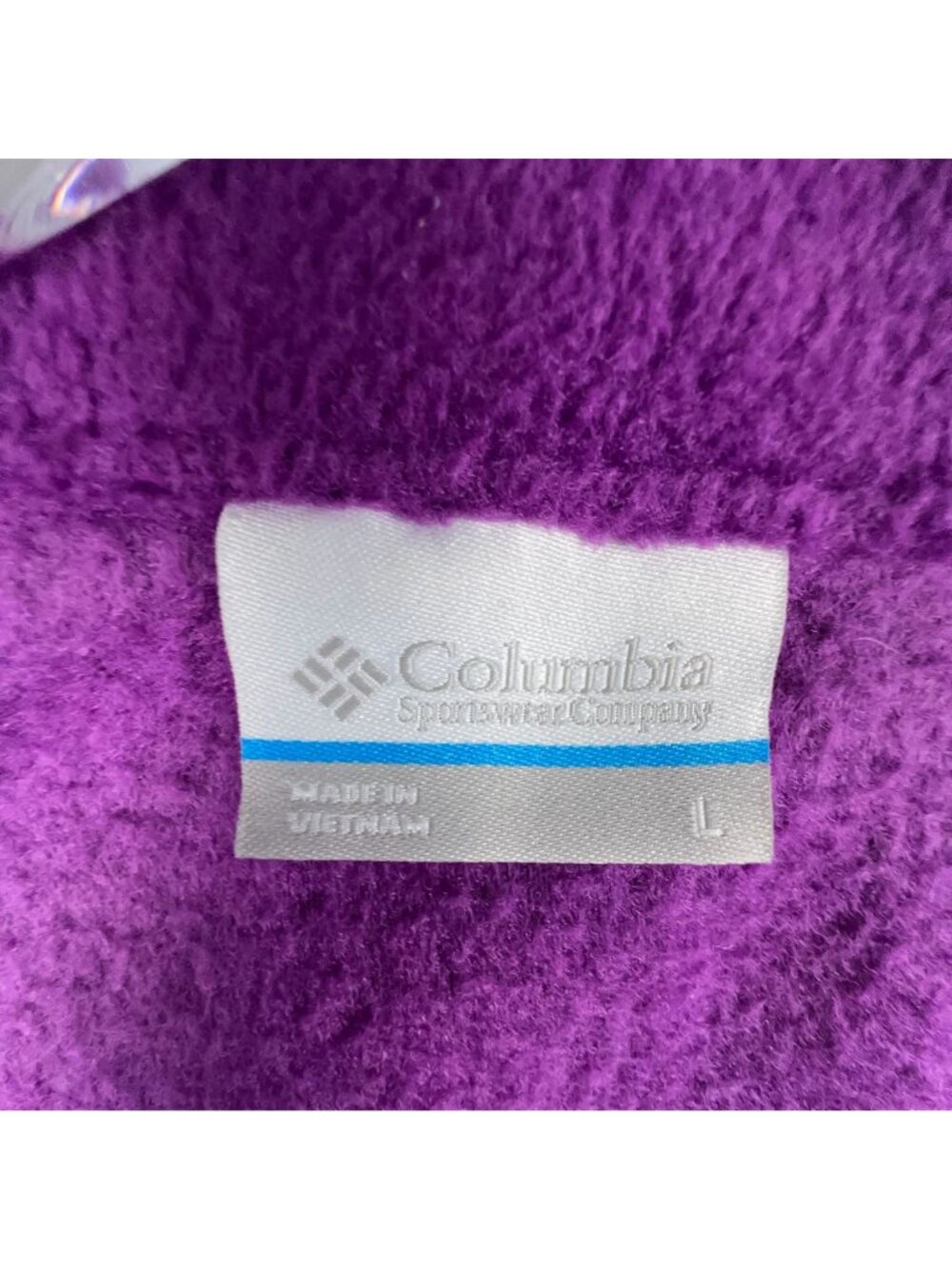 Columbia Jacket Size Large Purple Fleece Benton Springs Full-Zip Long Sleeves - Picture 7 of 13